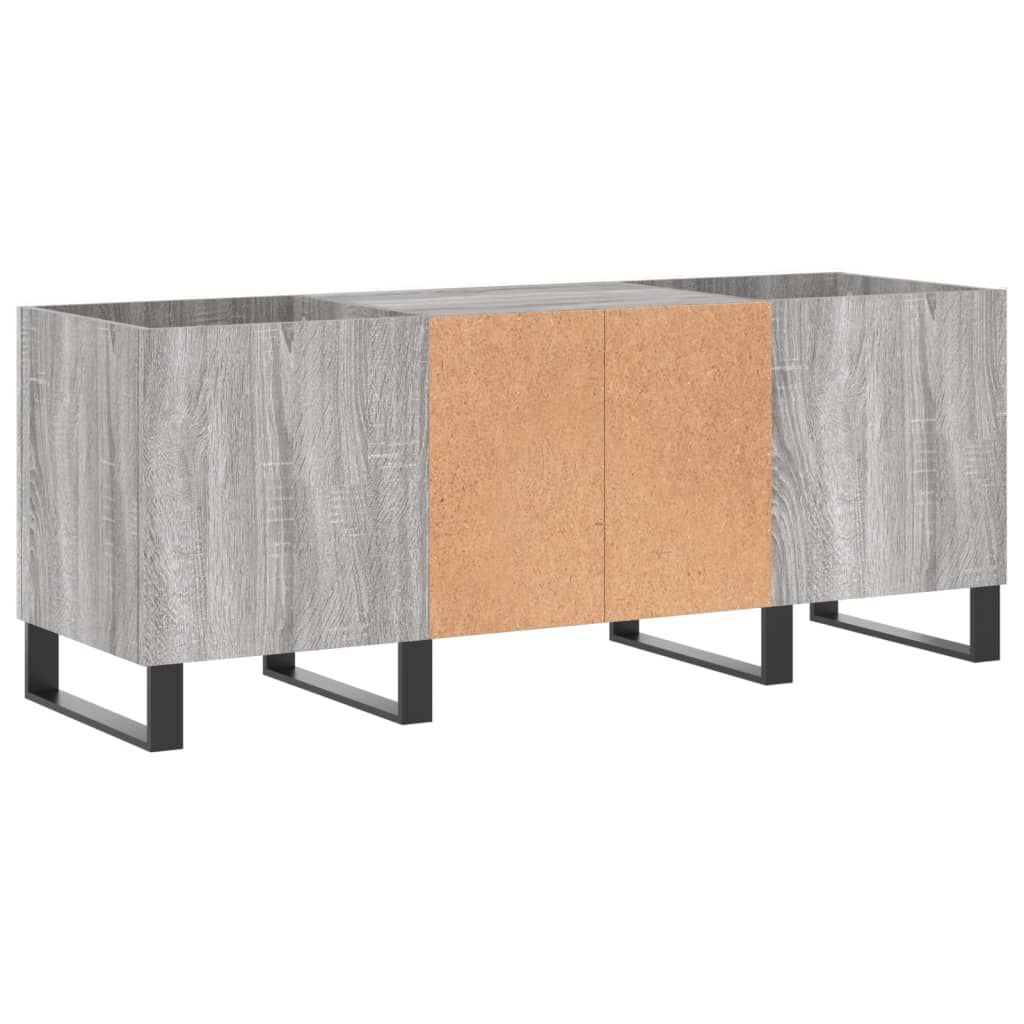 vidaXL Δισκοθήκη Γκρι Sonoma 121 x 38 x 48 εκ. από Επεξεργασμένο Ξύλο