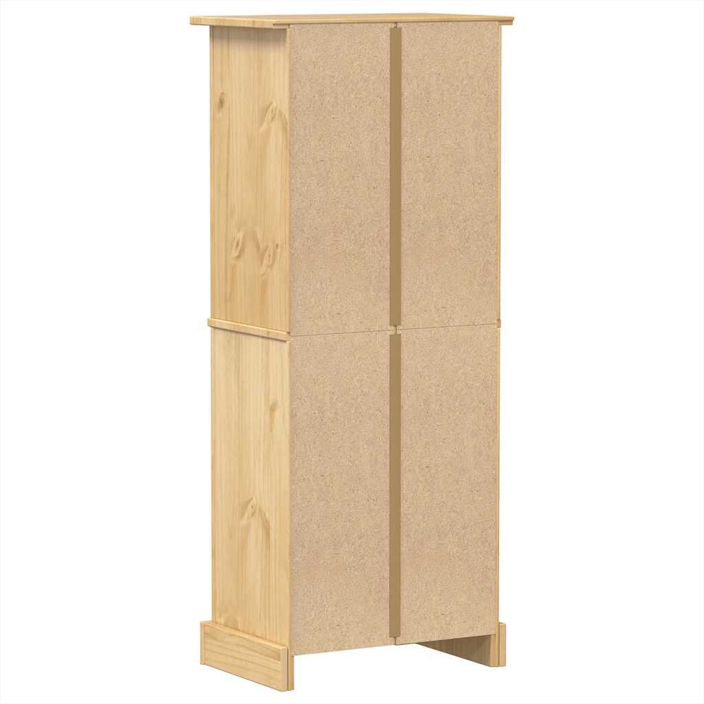 vidaXL Ραφιέρα Κρασιών Corona 56x35x134,5 εκ. από Μασίφ Ξύλο Πεύκου
