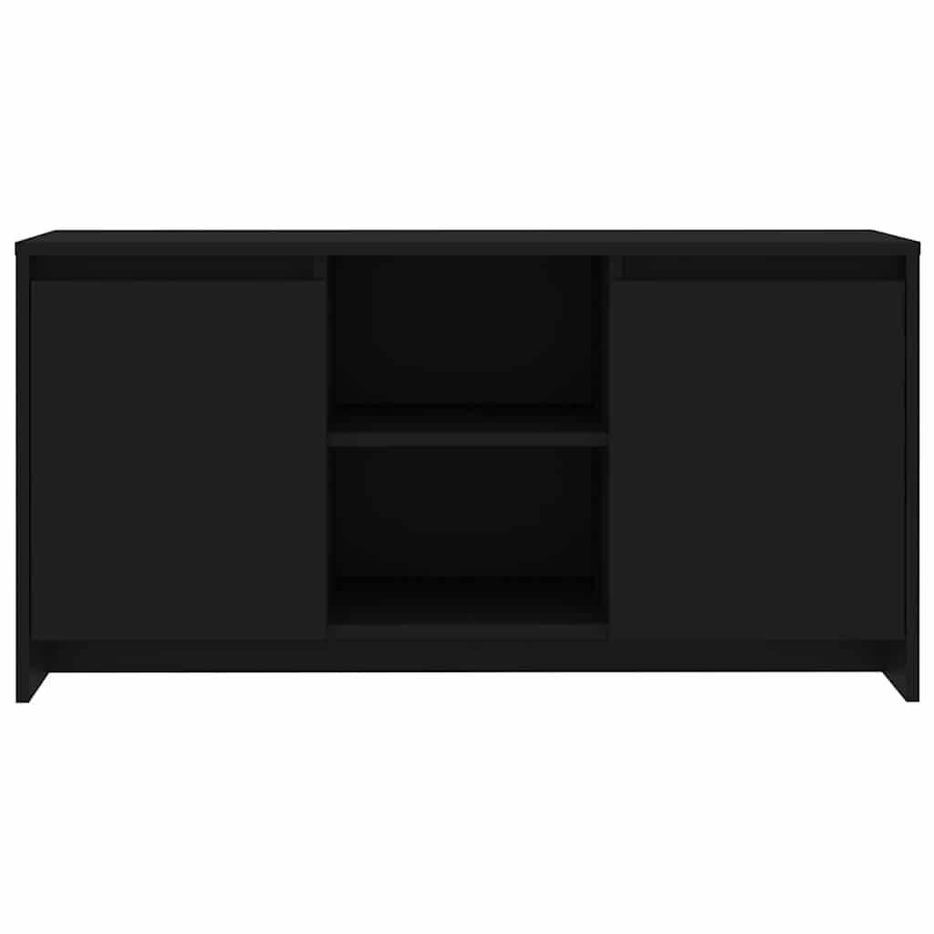 vidaXL Έπιπλο Τηλεόρασης Μαύρο 102 x 37,5 x 52,5 εκ. από Επεξ. Ξύλο
