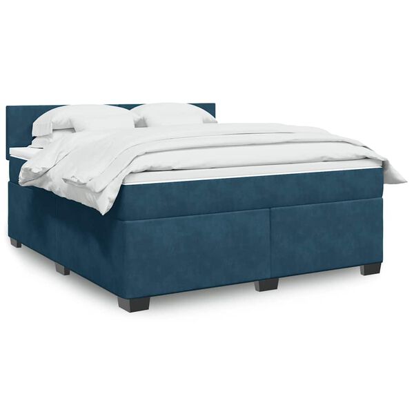 vidaXL &Kappa;&rho;&epsilon;&beta;ά&tau;&iota; Boxspring &mu;&epsilon; &Sigma;&tau;&rho;ώ&mu;&alpha; &Mu;&pi;&lambda;&epsilon; 180x200 &epsilon;&kappa;. &Beta;&epsilon;&lambda;&omicron;ύ&delta;&iota;&nu;&omicron;