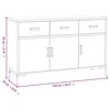 vidaXL Ντουλάπι Καφέ 110 x 35 x 70 εκ. από Μασίφ Ξύλο Πεύκου