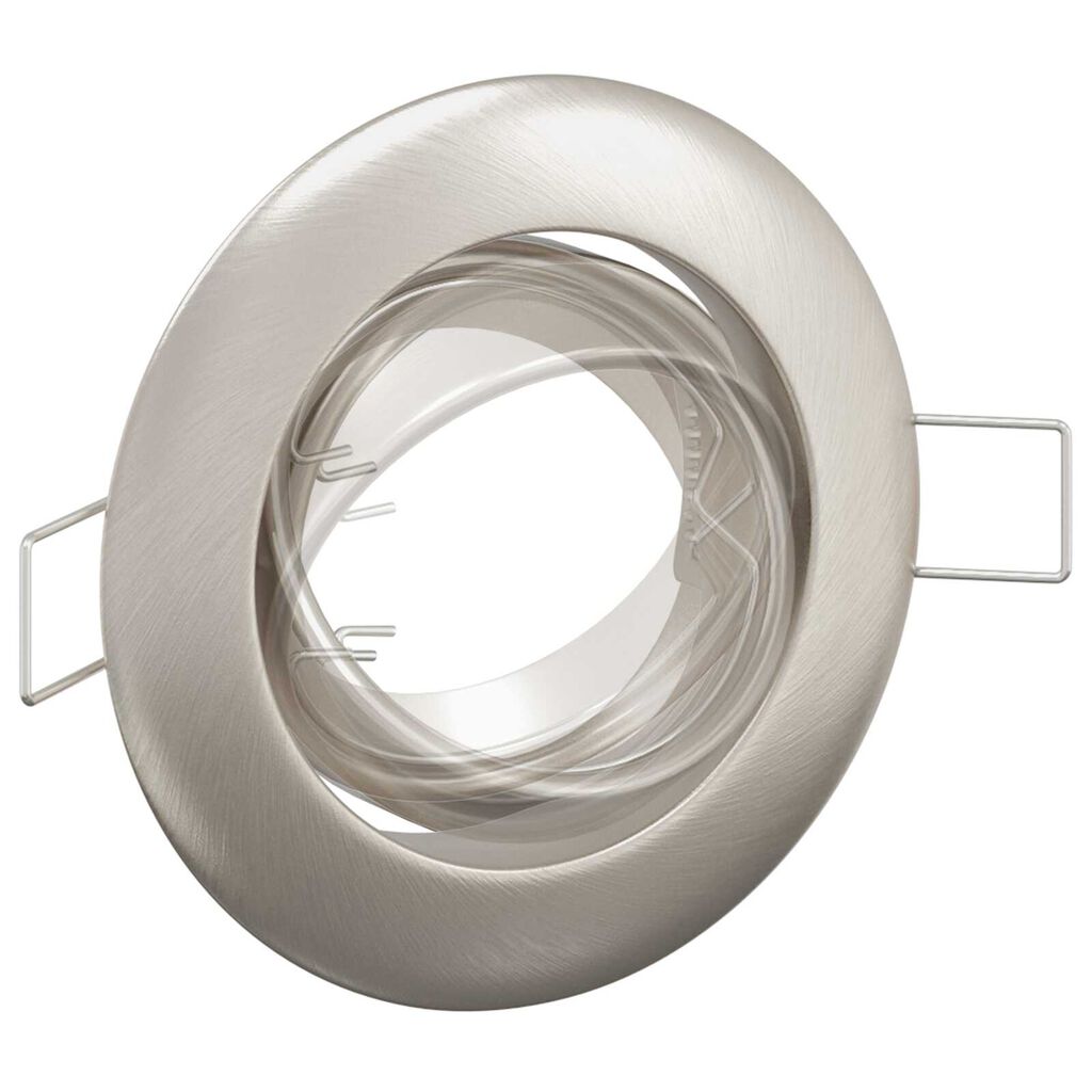 vidaXL Spotlights με προβολείς 6 pcs Ασημί 9 x 9 εκ. Μέταλλο