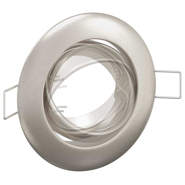 vidaXL Spotlights με προβολείς 6 pcs Ασημί 9 x 9 εκ. Μέταλλο