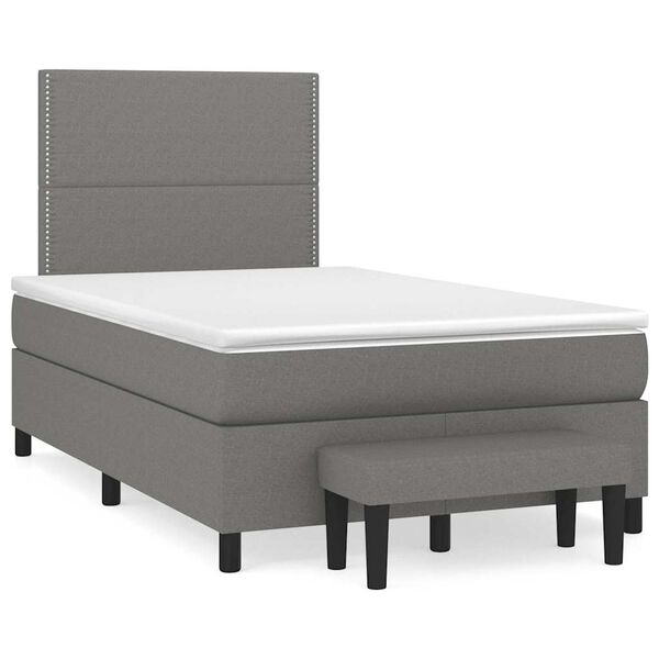 vidaXL &Kappa;&rho;&epsilon;&beta;ά&tau;&iota; Boxspring &mu;&epsilon; &Sigma;&tau;&rho;ώ&mu;&alpha; &Sigma;&kappa;&omicron;ύ&rho;&omicron; &Gamma;&kappa;&rho;&iota; 120x190 &epsilon;&kappa; &Upsilon;&phi;&alpha;&sigma;&mu;ά&tau;&iota;&nu;&omicron;