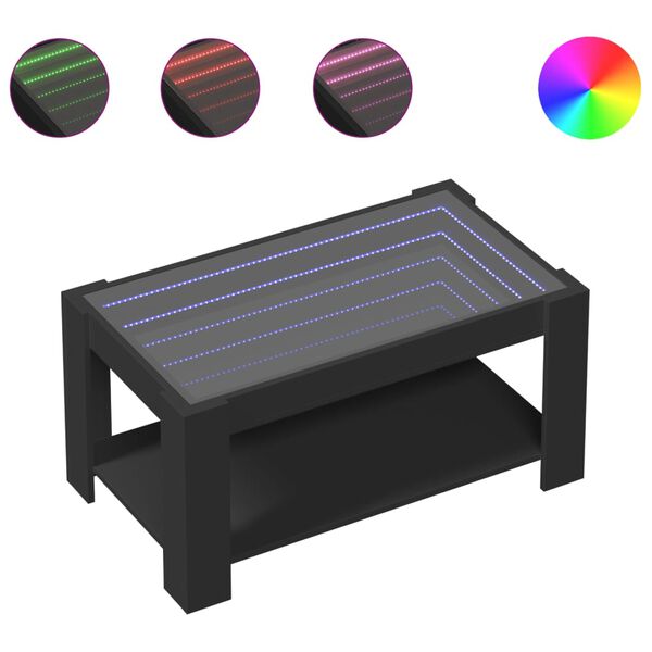 vidaXL &Tau;&rho;&alpha;&pi;&epsilon;&zeta;ά&kappa;&iota; &Sigma;&alpha;&lambda;&omicron;&nu;&iota;&omicron;ύ &mu;&epsilon; LED &Mu;&alpha;ύ&rho;&omicron; 93x53x45 &epsilon;&kappa;. &Epsilon;&pi;&epsilon;&xi;&epsilon;&rho;&gamma;&alpha;&sigma;&mu;έ&nu;&omicron; &Xi;ύ&lambda;&omicron;