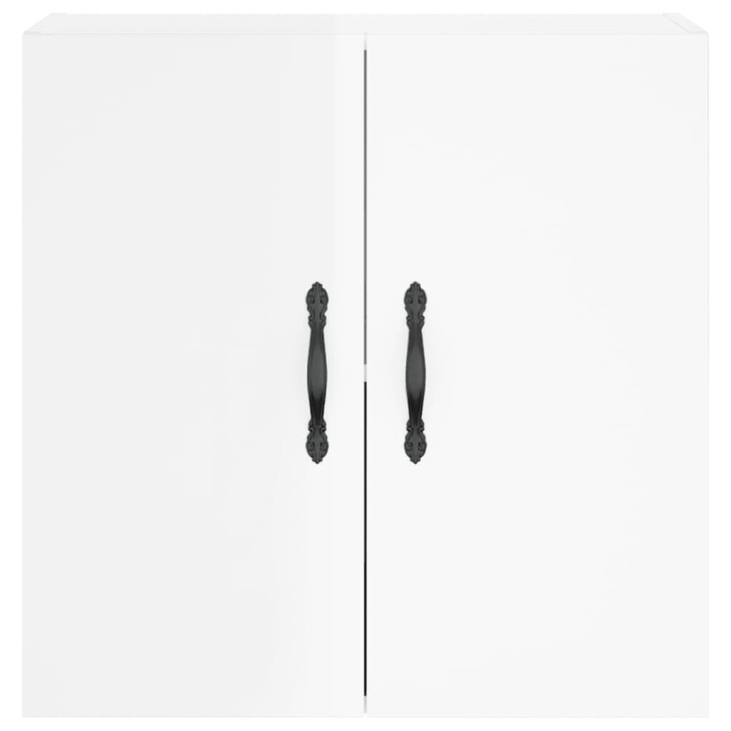 vidaXL Ντουλάπι Τοίχου Γυαλιστερό Λευκό 60x31x60 εκ Επεξεργασμένο Ξύλο