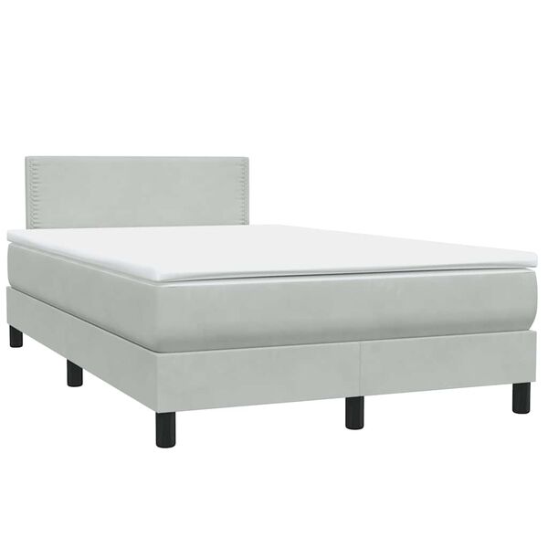 vidaXL &Kappa;&rho;&epsilon;&beta;ά&tau;&iota; Boxspring &mu;&epsilon; &Sigma;&tau;&rho;ώ&mu;&alpha; &Alpha;&nu;&omicron;&iota;&chi;&tau;ό &Gamma;&kappa;&rho;&iota; 120x220 &epsilon;&kappa;. &Beta;&epsilon;&lambda;&omicron;ύ&delta;&iota;&nu;&omicron;