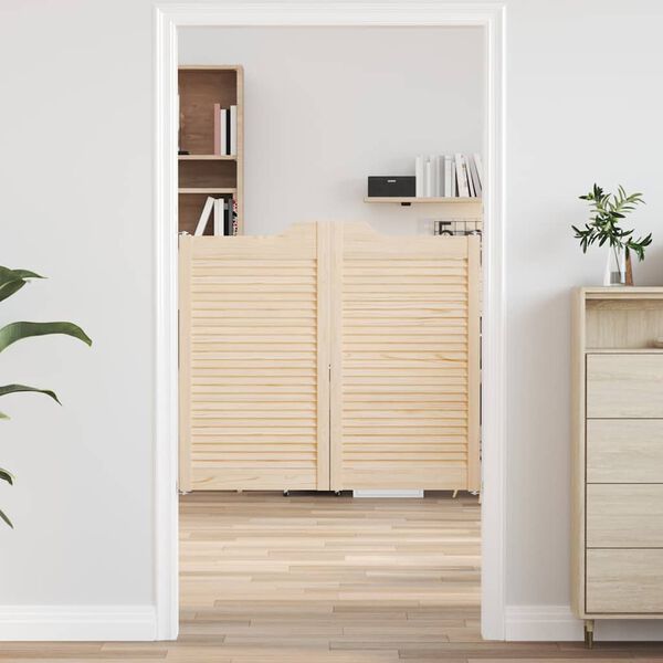 vidaXL Swing Doors Louvred Design 1-Pair 90x100 cm &mu;&alpha;&sigma;ί&phi; &xi;ύ&lambda;&omicron; &pi;&epsilon;ύ&kappa;&omicron;