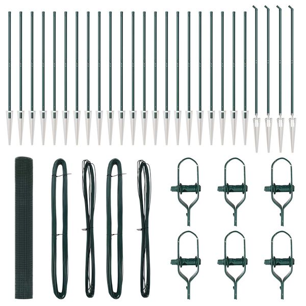 vidaXL &Sigma;&tau;ύ&lambda;&omicron;&sigmaf; &Pi;&epsilon;&rho;&iota;&phi;&rho;ά&xi;&epsilon;&omega;&nu; &Pi;&rho;ά&sigma;&iota;&nu;&omicron; 50 x 1,2 &mu; (19 x 19 &chi;&iota;&lambda;. &pi;&lambda;έ&gamma;&mu;&alpha;)