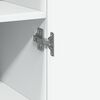 vidaXL Ντουλάπι Αποθήκευσης Στενό Λευκό 40x42,5x225 εκ. Επεξεργ. Ξύλο