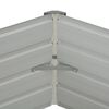 vidaXL Ζαρντινιέρα Ψηλή Καφέ 129 x 129 x 46 εκ. Γαλβανισμένος Χάλυβας