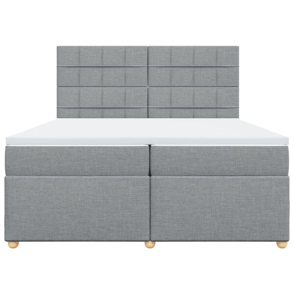 vidaXL &Kappa;&rho;&epsilon;&beta;ά&tau;&iota; Boxspring &mu;&epsilon; &Sigma;&tau;&rho;ώ&mu;&alpha; &Alpha;&nu;&omicron;&iota;&chi;&tau;ό &Gamma;&kappa;&rho;&iota; 200x200 &epsilon;&kappa;. &Upsilon;&phi;&alpha;&sigma;&mu;ά&tau;&iota;&nu;&omicron;