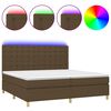 vidaXL &Kappa;&rho;&epsilon;&beta;ά&tau;&iota; Boxspring &mu;&epsilon; &Sigma;&tau;&rho;ώ&mu;&alpha; & LED &Sigma;&kappa;.&Kappa;&alpha;&phi;έ 200x200&epsilon;&kappa;. &Upsilon;&phi;&alpha;&sigma;&mu;ά&tau;&iota;&nu;&omicron;