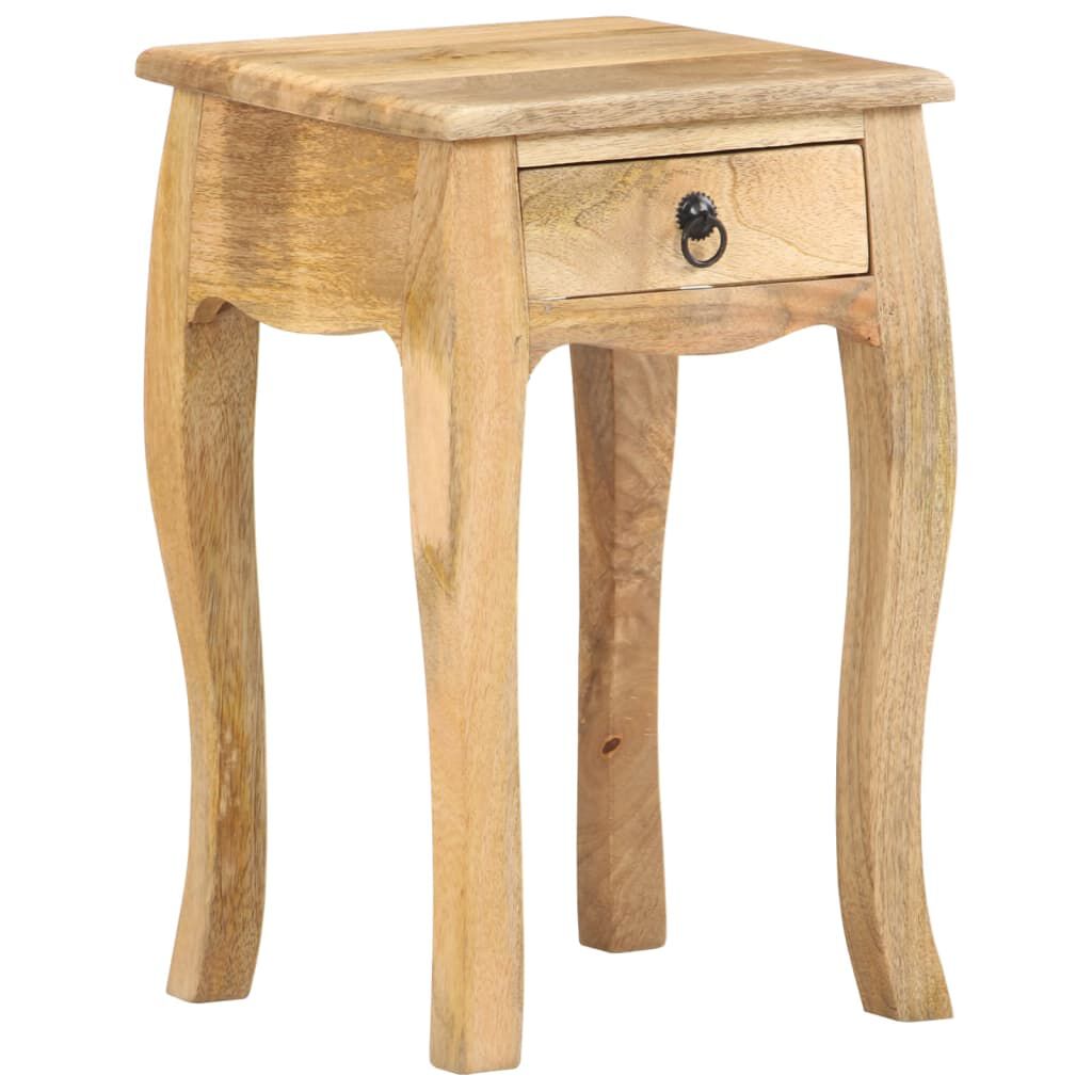 vidaXL Κομοδίνο 28 x 28 x 46 εκ. από Μασίφ Ξύλο Μάνγκο