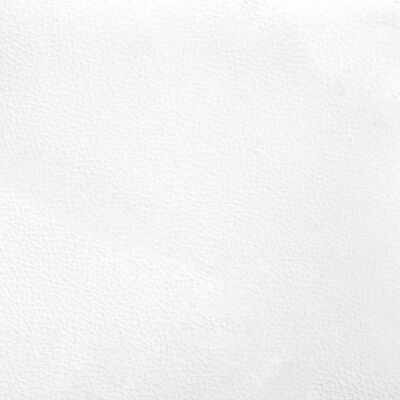 vidaXL Πλαίσιο Κρεβατιού με Κεφαλάρι Μαύρο/Λευκό 140x200εκ Συνθ. Δέρμα