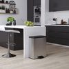 Curver Κάδος Απορριμάτων Διπλός με Πεντάλ Deco Ασημί 26 + 26 Λίτρων