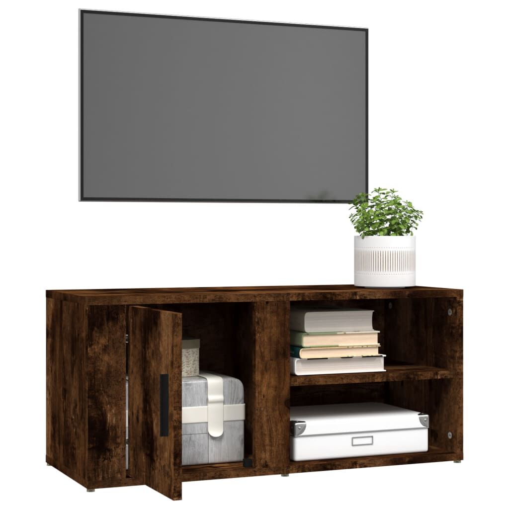 vidaXL Έπιπλα Τηλεόρασης 2 τεμ. Καπν. Δρυς 80x31,5x36 εκ Επ. Ξύλο