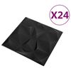 vidaXL &Pi;ά&nu;&epsilon;&lambda; &tau;&omicron;ί&chi;&omicron;&upsilon; 24 pcs &Delta;&iota;&alpha;&mu;ά&nu;&tau;&iota; &Mu;&alpha;ύ&rho;&omicron; 50 x 50 cm &Phi;&epsilon;&lambda;&iota;&zeta;ό&lambda; XPS