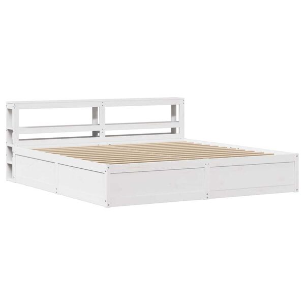vidaXL Πλαίσιο Κρεβατιού με Κεφαλάρι 180x200 εκ. από Μασίφ Ξύλο Πεύκου