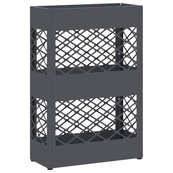 vidaXL Σχέδιο & βάση αποθήκευσης Ανθρακί 28 x 12 x 41 εκ Ατσάλι