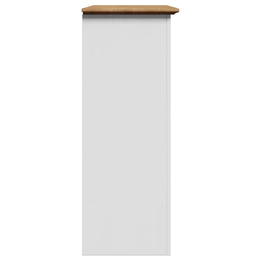 vidaXL Ντουλάπι διαδρόμου BODO Λευκό και καφέ 80x35x90 cm