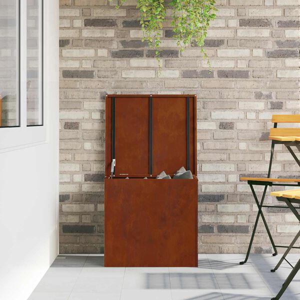 vidaXL &Kappa;&omicron;&upsilon;&tau;ί &alpha;&pi;&omicron;&theta;ή&kappa;&epsilon;&upsilon;&sigma;&eta;&sigmaf; &epsilon;&xi;&omega;&tau;&epsilon;&rho;&iota;&kappa;ώ&nu; &chi;ώ&rho;&omega;&nu; &Sigma;&kappa; rusty 55 x 50,5 x 50 &epsilon;&kappa;.