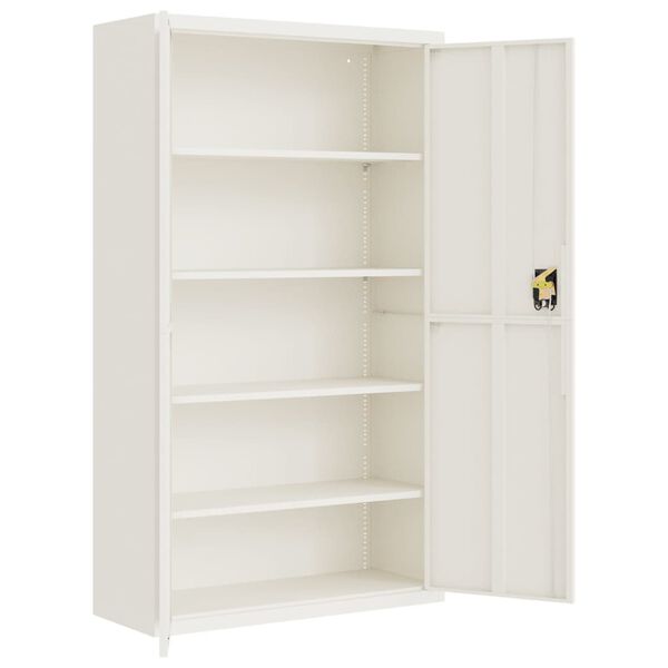 vidaXL Αρχειοθήκη Λευκή 105 x 40 x 180 εκ. Ατσάλινη