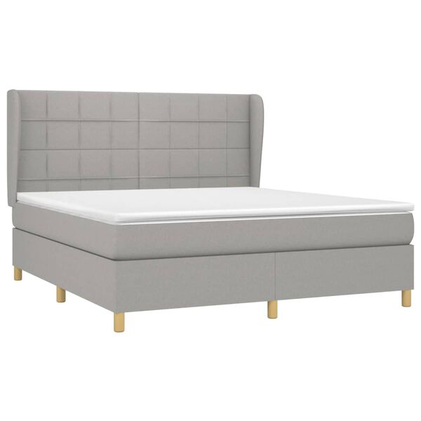 vidaXL &Kappa;&rho;&epsilon;&beta;ά&tau;&iota; Boxspring &mu;&epsilon; &Sigma;&tau;&rho;ώ&mu;&alpha; &Alpha;&nu;&omicron;&iota;&chi;&tau;ό &Gamma;&kappa;&rho;&iota; 180x200 &epsilon;&kappa;. &Upsilon;&phi;&alpha;&sigma;&mu;ά&tau;&iota;&nu;&omicron;