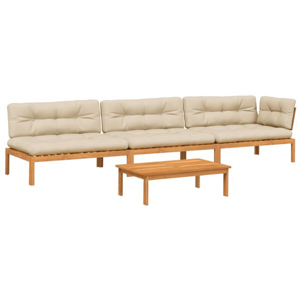 vidaXL &Sigma;&alpha;&lambda;ό&nu;&iota; &Kappa;ή&pi;&omicron;&upsilon; &Pi;&alpha;&lambda;έ&tau;&alpha;&sigmaf; 4 &Tau;&epsilon;&mu;. &alpha;&pi;ό &Mu;&alpha;&sigma;ί&phi; &Xi;ύ&lambda;&omicron; &Alpha;&kappa;&alpha;&kappa;ί&alpha;&sigmaf; &mu;&epsilon; &Mu;&alpha;&xi;&iota;&lambda;ά&rho;&iota;&alpha;