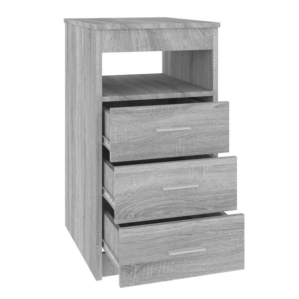 vidaXL Συρταριέρα Γκρι Sonoma 40 x 50 x 76 εκ. από Επεξεργασμένο Ξύλο