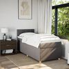 vidaXL &Kappa;&rho;&epsilon;&beta;ά&tau;&iota; Boxspring &mu;&epsilon; &Sigma;&tau;&rho;ώ&mu;&alpha; Taupe 90x200 &epsilon;&kappa;. &Upsilon;&phi;&alpha;&sigma;&mu;ά&tau;&iota;&nu;&omicron;