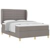 vidaXL &Kappa;&rho;&epsilon;&beta;ά&tau;&iota; &mu;&epsilon; &epsilon;&lambda;&alpha;&tau;ή&rho;&iota;&alpha; &mu;&epsilon; &kappa;&epsilon;&phi;&alpha;&lambda;ά&rho;&iota; Taupe 190 x 140 &epsilon;&kappa;&alpha;&tau;&omicron;&sigma;&tau;ά ύ&phi;&alpha;&sigma;&mu;&alpha;