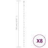 vidaXL Λαμπάκια Μετεωρίτης Εξ./Εσ. Χώρου 8 τεμ Πολύχρωμα 50 εκ. 288LED