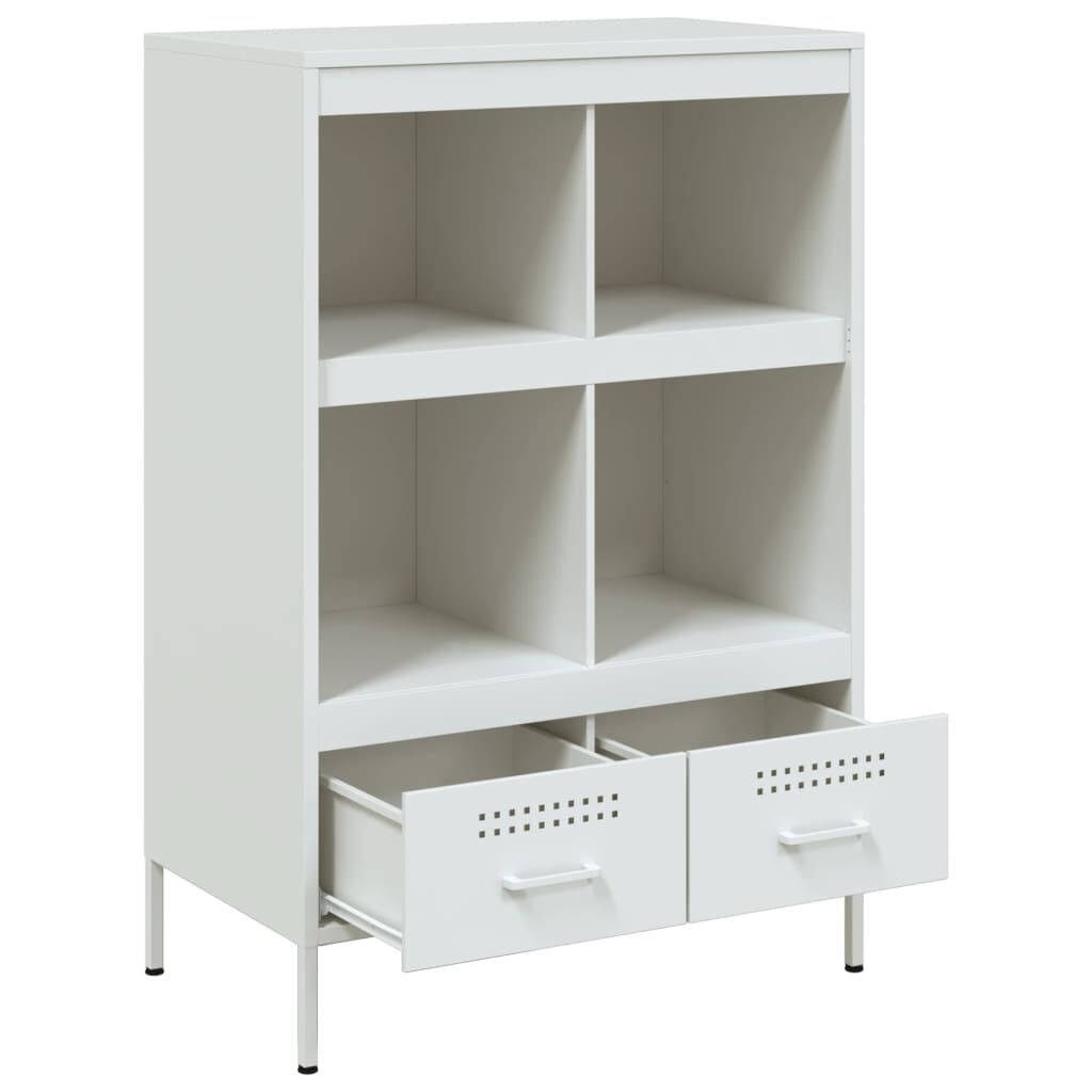 vidaXL Ντουλάπι Λευκό 68x39x101,5 εκ. από Χάλυβα