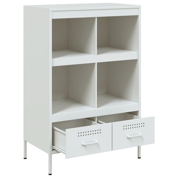 vidaXL Ντουλάπι Λευκό 68x39x101,5 εκ. από Χάλυβα