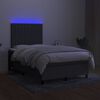 vidaXL &Kappa;&rho;&epsilon;&beta;ά&tau;&iota; Boxspring &mu;&epsilon; &Sigma;&tau;&rho;ώ&mu;&alpha; & LED &Sigma;&kappa;.&Gamma;&kappa;&rho;&iota; 120x200 &epsilon;&kappa; &Upsilon;&phi;&alpha;&sigma;&mu;ά&tau;&iota;&nu;&omicron;
