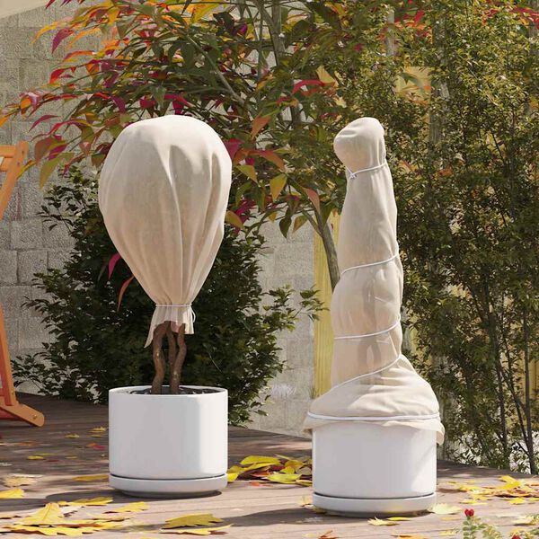 vidaXL Φλις Προστασίας Φυτού από Παγετό Μπεζ 20 x 1,6 μ