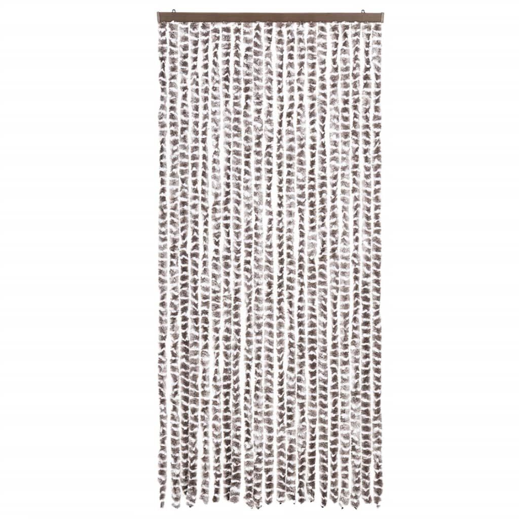 vidaXL Σήτα Εντόμων Taupe / Λευκό 90 x 200 εκ. από Σενίλ