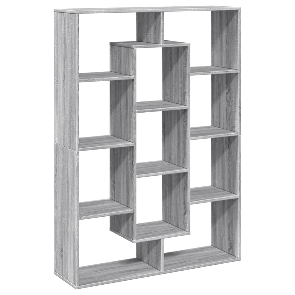 vidaXL Βιβλιοθήκη Γκρι Sonoma 102x29x143 εκ. από Επεξεργασμένο Ξύλο