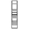 vidaXL Βιβλιοθήκη με 4 Ράφια Γκρι Σκυρ. 80x30x140 εκ. από Επεξ. Ξύλο
