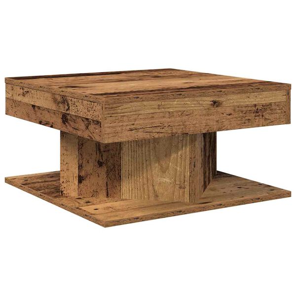 vidaXL Τραπεζάκι σαλονιού Παλιό ξύλο 55x55x30 cm Κατασκευασμένο ξύλο
