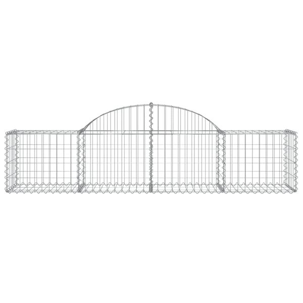 vidaXL Συρματοκιβώτια Τοξωτά 9 τεμ. 200x50x40/60 εκ. Γαλβαν. Ατσάλι