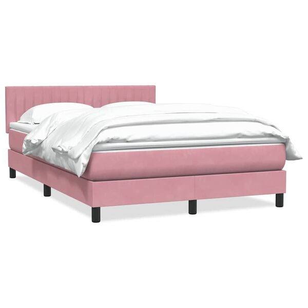 vidaXL &Kappa;&rho;&epsilon;&beta;ά&tau;&iota; Boxspring &mu;&epsilon; &Sigma;&tau;&rho;ώ&mu;&alpha; &Rho;&omicron;&zeta; 160x210 &epsilon;&kappa;. &Beta;&epsilon;&lambda;&omicron;ύ&delta;&iota;&nu;&omicron;
