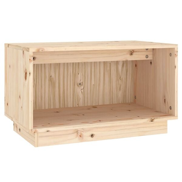 vidaXL Έπιπλο Τηλεόρασης 60 x 35 x 35 εκ. από Μασίφ Ξύλο Πεύκου