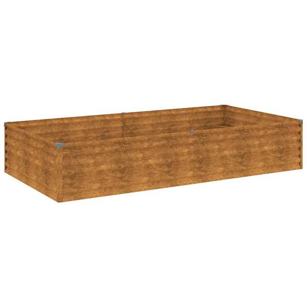 vidaXL Ζαρντινιέρα 195 x 100 x 36 εκ. από Ατσάλι Σκληρυθέν στον Αέρα