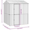 vidaXL Κλουβί Πουλιών με αποθήκευση Ανθρακί 215 x 210 x 247 εκ.