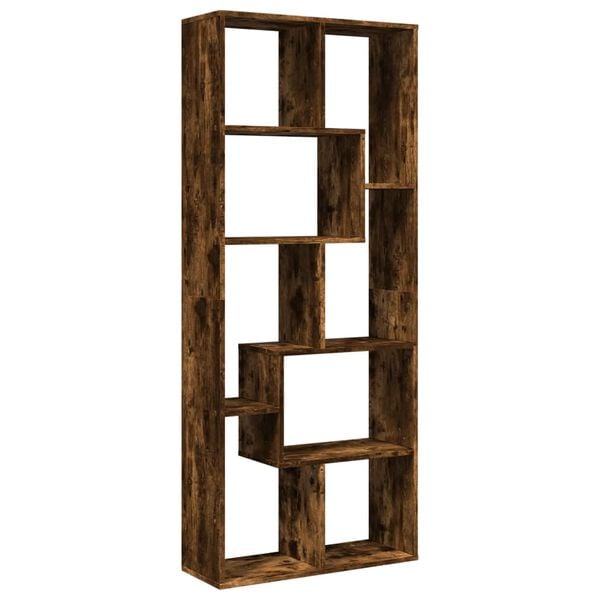 vidaXL Βιβλιοθήκη/Διαχωριστικό Χώρου Δρυς 67x25x161,5 εκ. Επεξ. Ξύλο