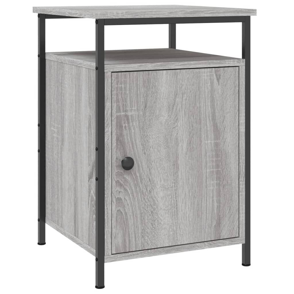 vidaXL Κομοδίνα 2 τεμ. Γκρι Sonoma 40x42x60εκ. από Επεξεργασμένο Ξύλο