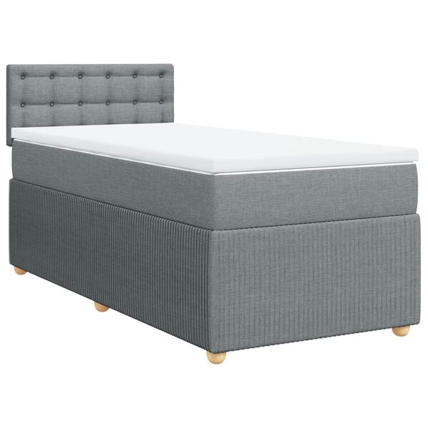 vidaXL &Kappa;&rho;&epsilon;&beta;ά&tau;&iota; Boxspring &mu;&epsilon; &Sigma;&tau;&rho;ώ&mu;&alpha; &Alpha;&nu;&omicron;&iota;&chi;&tau;ό &Gamma;&kappa;&rho;&iota; 90x200 &epsilon;&kappa;. &Upsilon;&phi;&alpha;&sigma;&mu;ά&tau;&iota;&nu;&omicron;