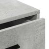 vidaXL Πλαϊνό γραφείο με συρτάρι Γκρι σκυροδέματος 40 x 41 x 75 εκ